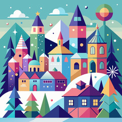 vector illustration of a city