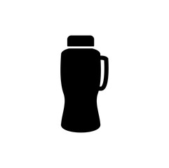 Minimalist Bottle Icon – Clean Line Art Symbol for Packaging, Drink, and Product Branding