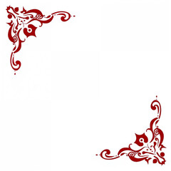 red and white background