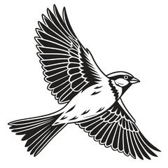 vector illustration of a bird