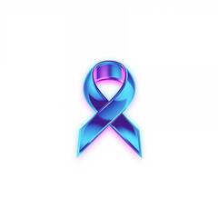 blue ribbon with a red ribbon