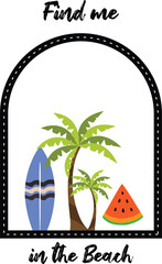 Abstract summer poster Design