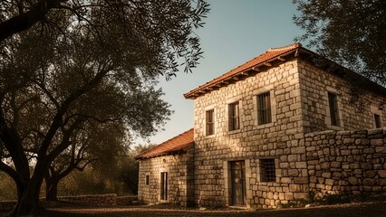 Obraz premium Traditional Lebanese Stone House