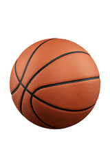 Fototapeta premium Basketball on isolated black background isolated on transparent background