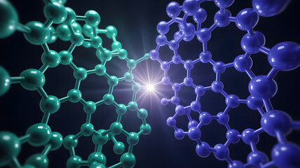 Molecular Bonding Concept with Starburst Light: Interacting Hexagonal Structure