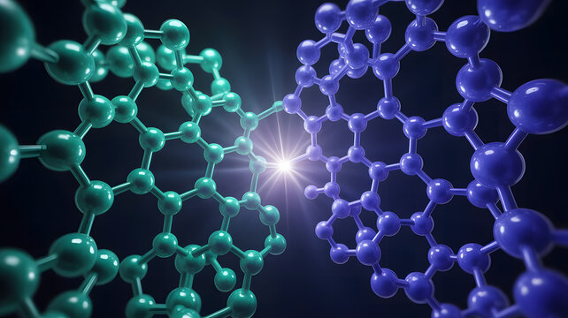Molecular Bonding Concept with Starburst Light: Interacting Hexagonal Structure
