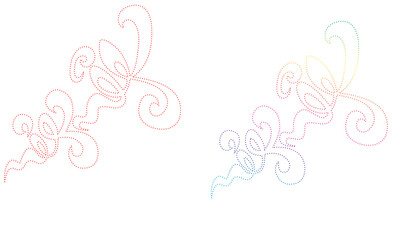 Floral flourish vector design decorative swirls and curves elegant design element isolated on white background