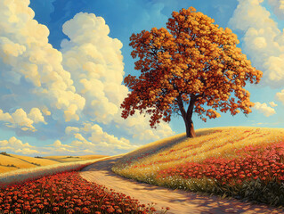 Nature in Gentle Light Symbolizing Ephemeral Beauty and Peace