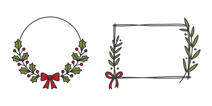 Elegant floral border design with intricate botanical elements and decorative frames for invitations stationery and graphic projects