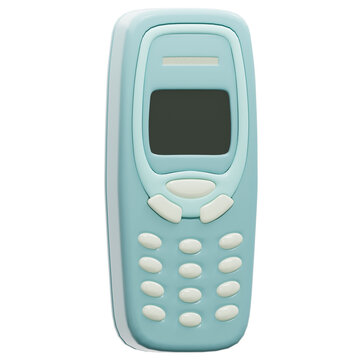 3D Vintage Phone Icon