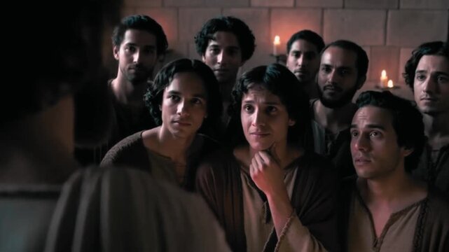 The final sermon delivered to his devoted followers. Generative AI