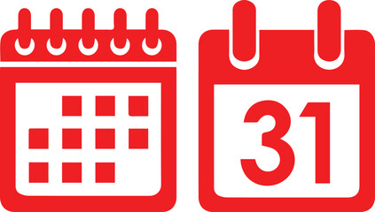 Minimal Calendar Vector Icon