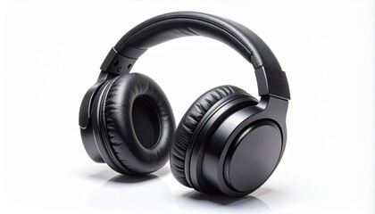 Black over-ear headphones rest in stillness—ritual of sound and solitude, where cushioned circles choreograph immersive listening and the quiet architecture of modern audio design.