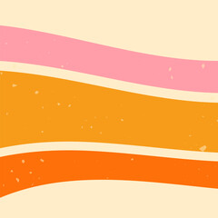 Color background with Y2K zebra groovy pink and yellow waves.
