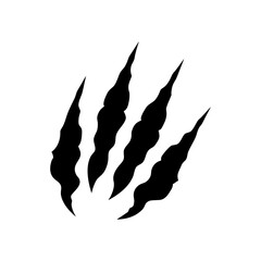 Cat Claw Scratch Lines Vector Graphic.