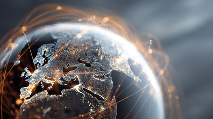 technology innovation and global connectivity concept