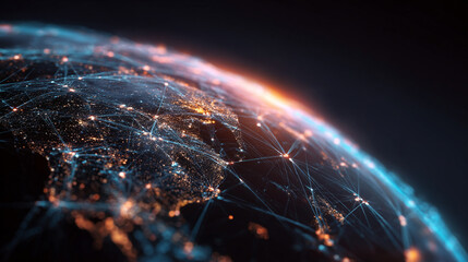 technology innovation and global connectivity concept