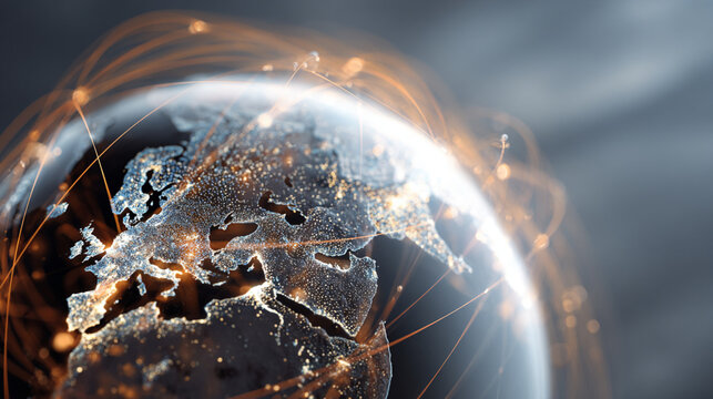 technology innovation and global connectivity concept