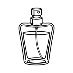 perfume bottle isolated on white