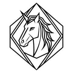 horse head silhouette