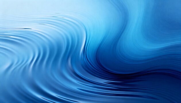 Serene blue liquid wave texture with soft light and gradient effect, abstract background for design