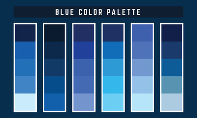 Blue Vector Color Palette