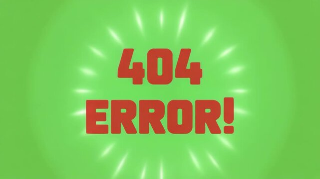 Red 404 EROR text with light rays 404 error message