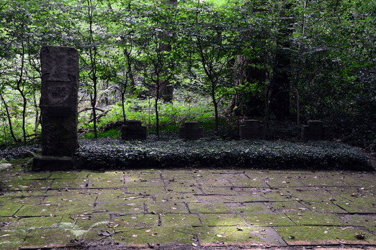War Cemetery Paschenburg in the Mountains Weserbergland, Lower Saxony