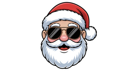 Cool Santa Claus with sunglasses spreading holiday cheer and festive vibes for everyone