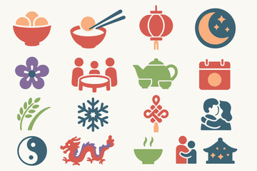 Dongzhi Festival Icons for Celebration and Tradition