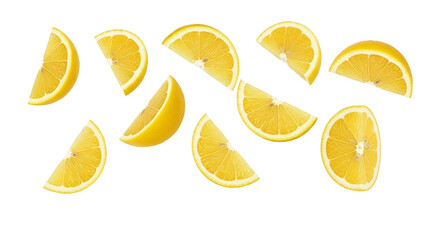 Fresh orange slices arranged on a black background