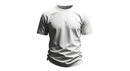 Blank white t shirt mockup template isolated on black background