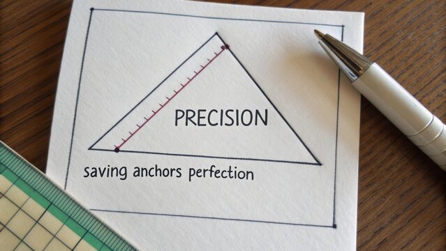 Precision and Perfection in Graphic Design Concept on White Paper with Ruler and Pen on Wooden Desk Surface - Powered by Adobe