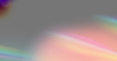 Dynamic Light Refractions with a Colorful Spectrum on a Textured Gray Backdrop Abstract background