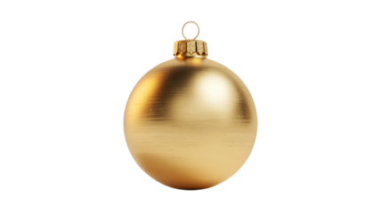 Elegant golden Christmas ornament for holiday season, bring festive cheer, decoration