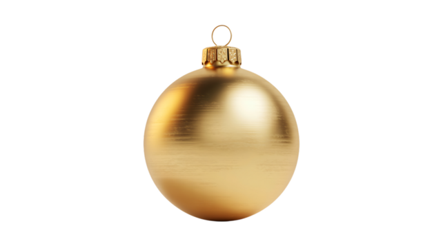 Elegant golden Christmas ornament for holiday season, bring festive cheer, decoration