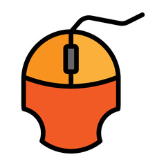 Mouse Vector Filled Icon Design