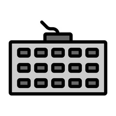 Keyboard Vector Filled Icon Design