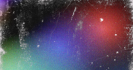 Vibrant Cosmic Gradient Background with Speckled Texture and Frosted Edges Abstract background