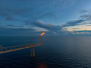 Offshore flare gas is the excess natural gas from oil and gas production facility that is burned in...