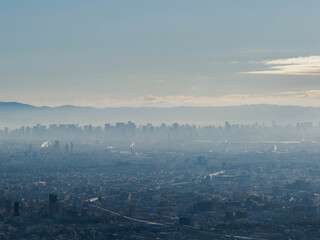 神戸、六甲山の風吹岩からの絶景