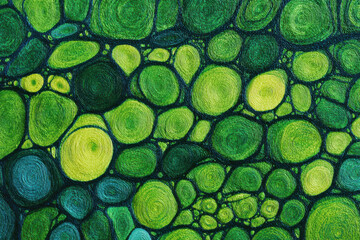 Vibrant organic green line texture, calming, natural, abstract pattern