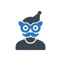 Birthday Party Mask Costume Icon
