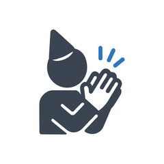 Birthday Celebration Clapping Hands Icon
