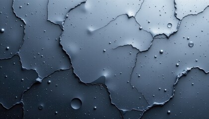 frosted silver grey 106: glacial iron grey, frost powder matte texture, soft silver blue glow, accented with transparent sheen spots, composition: asymmetric left content panel