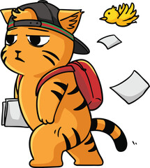 Cat Activity Illustration