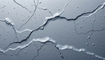 frosted silver grey 124: glacial iron grey, frost powder matte texture, muted glacier skylight, accented with transparent sheen spots, composition: soft vignette for centered logo