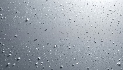 frosted silver grey 158: matte frozen silver, fine crystalline grain, subtle overhead frost gleam, accented with subtle metallic haze, composition: top header and footer strips