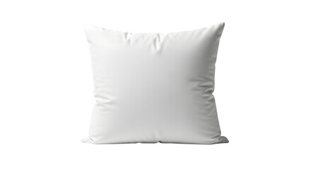 Isolated white pillow on black background for mockup and design