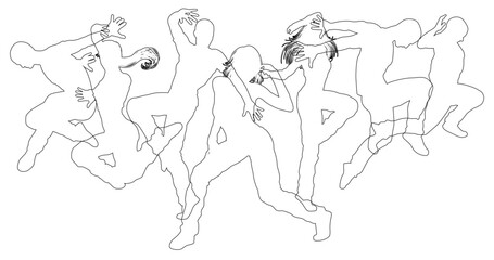 Dancers Silhouette Street Dance Poses Silhouettes